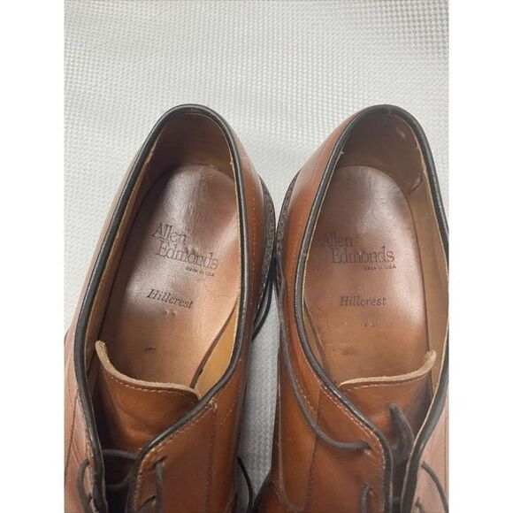 ALLEN Edmonds Hillcrest Mens Chestnut Leather Bike Toe Oxfords Size 10.5 D Dress main image 4